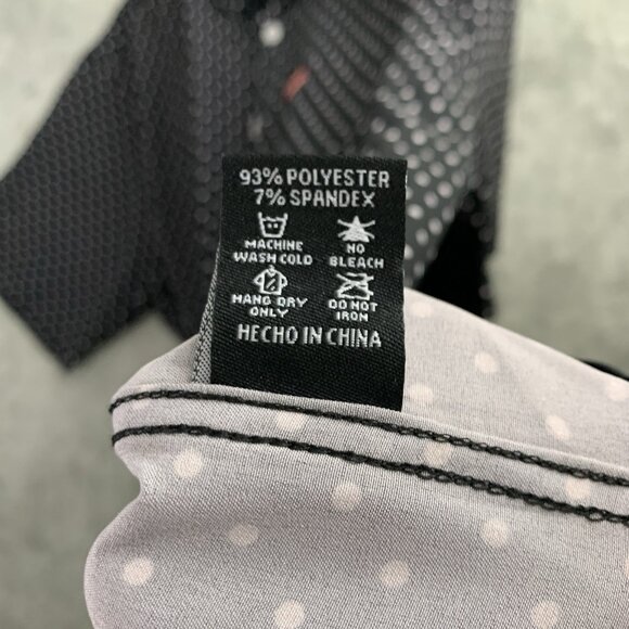 Dixxon Flannel Co The Milton Shirt Mens XL Short Sleeve Black White Polka Dot - Picture 7 of 8